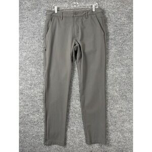 BYLT Everyday Pant 2.0 Mens 34x29.5 Gray Slim Fit Stretch Chino Trousers Large